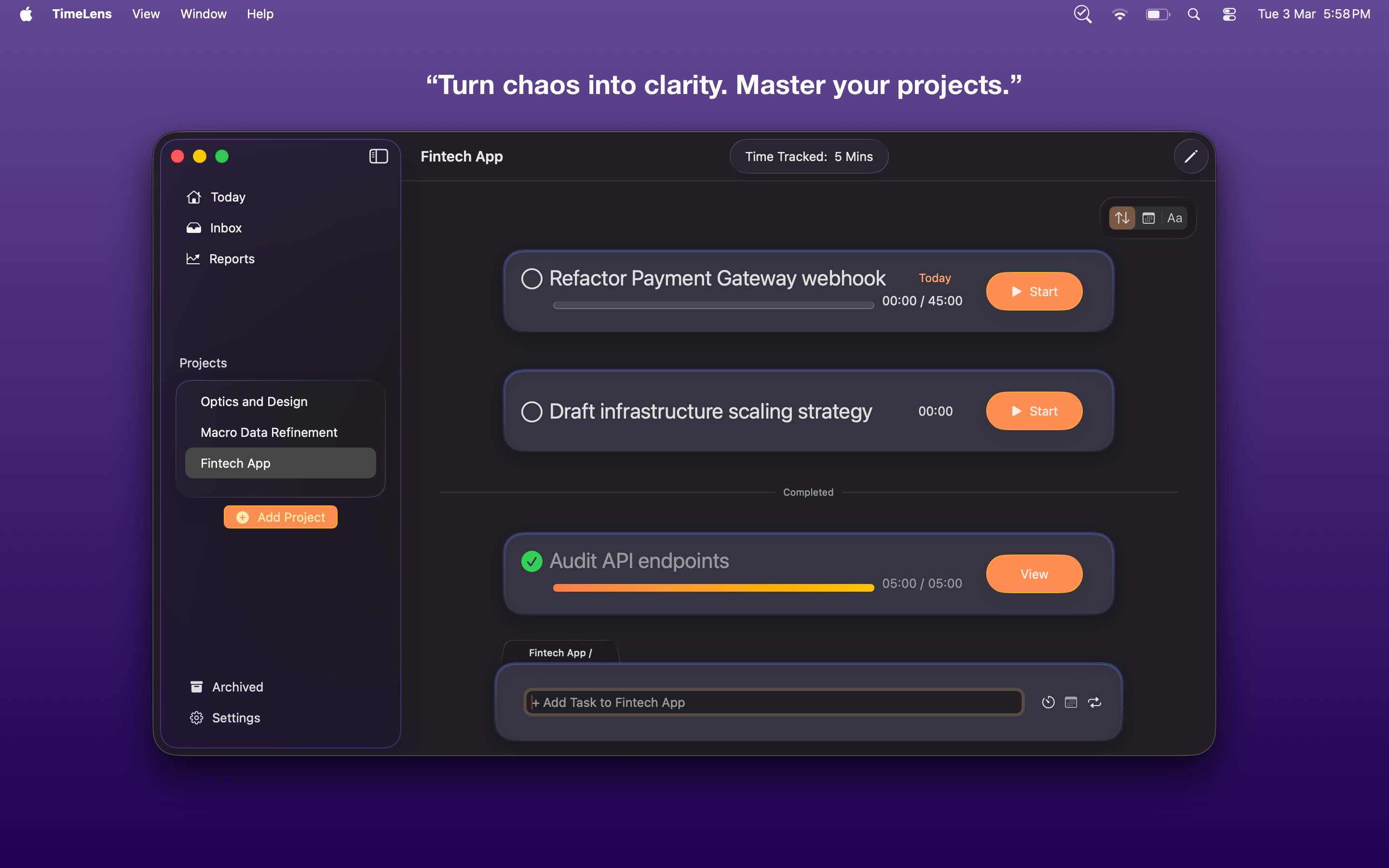 TimeLens screenshot 1